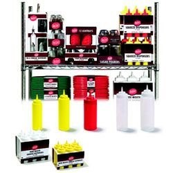 Tablecraft Squeeze Bottle 24 Ounce Wide Mouth Clear; 6 Count; 8 Per Case - High Mart Wholesale