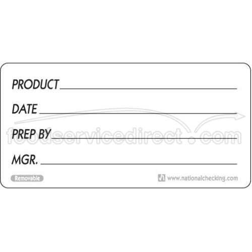 Ncco National Checking 2X4 Removable Product Labels; 500 Each