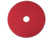 3M Pad Floor Buff Red 14 Inch; 1 Count; 5 Per Case - High Mart Wholesale