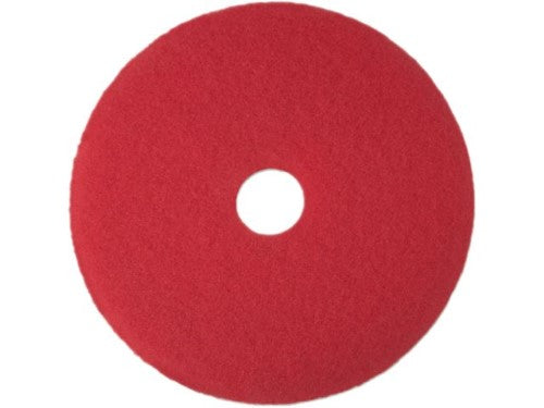 3M Floor Pad Buff Red 15 Inch; 1.362 Pound; 5 Per Case - High Mart Wholesale