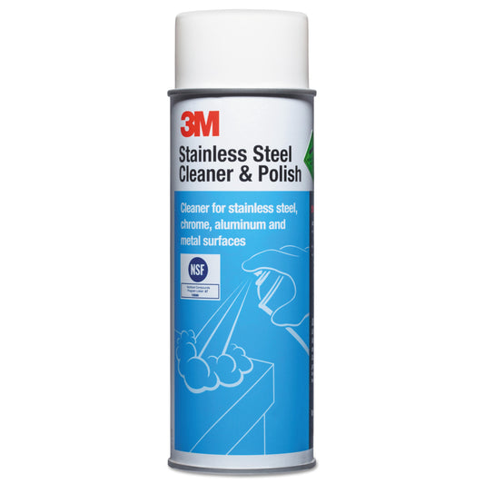 3M Cleaner Aerosol Polish Stainless Steel; 1 Count; 12 Per Case - High Mart Wholesale