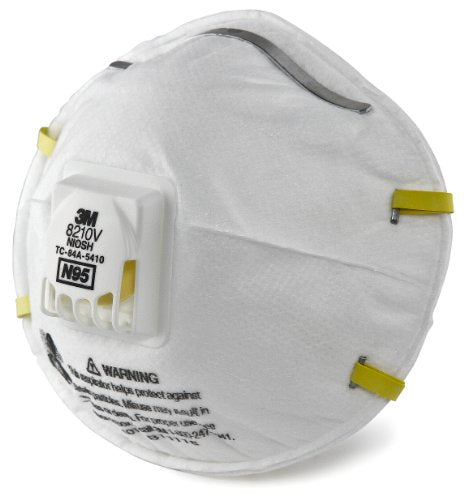 3M Particulate Respirator 8210V; 10 Count; 8 Per Case - High Mart Wholesale