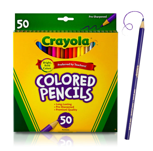 Crayola Colored Pencil 50 Count; 50 Each; 4 Per Box; 3 Per Case - High Mart Wholesale