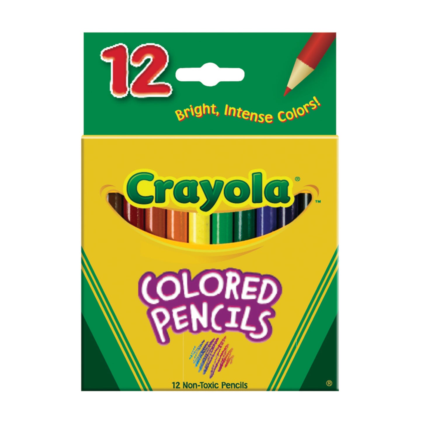 Crayola Color Pencil Short; 12 Count; 12 Per Box; 4 Per Case - High Mart Wholesale