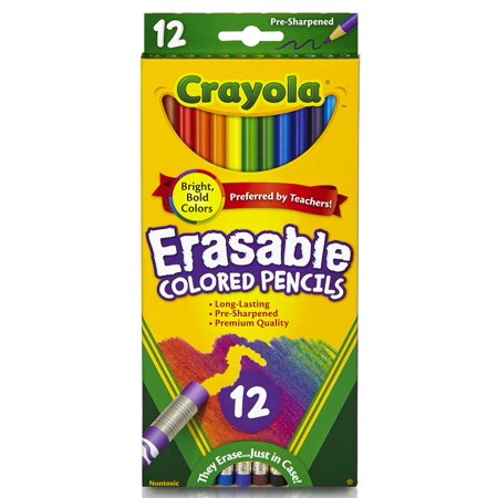 Crayola Pencil Colored 12 Count Erasable; 12 Each; 6 Per Box; 4 Per Case - High Mart Wholesale