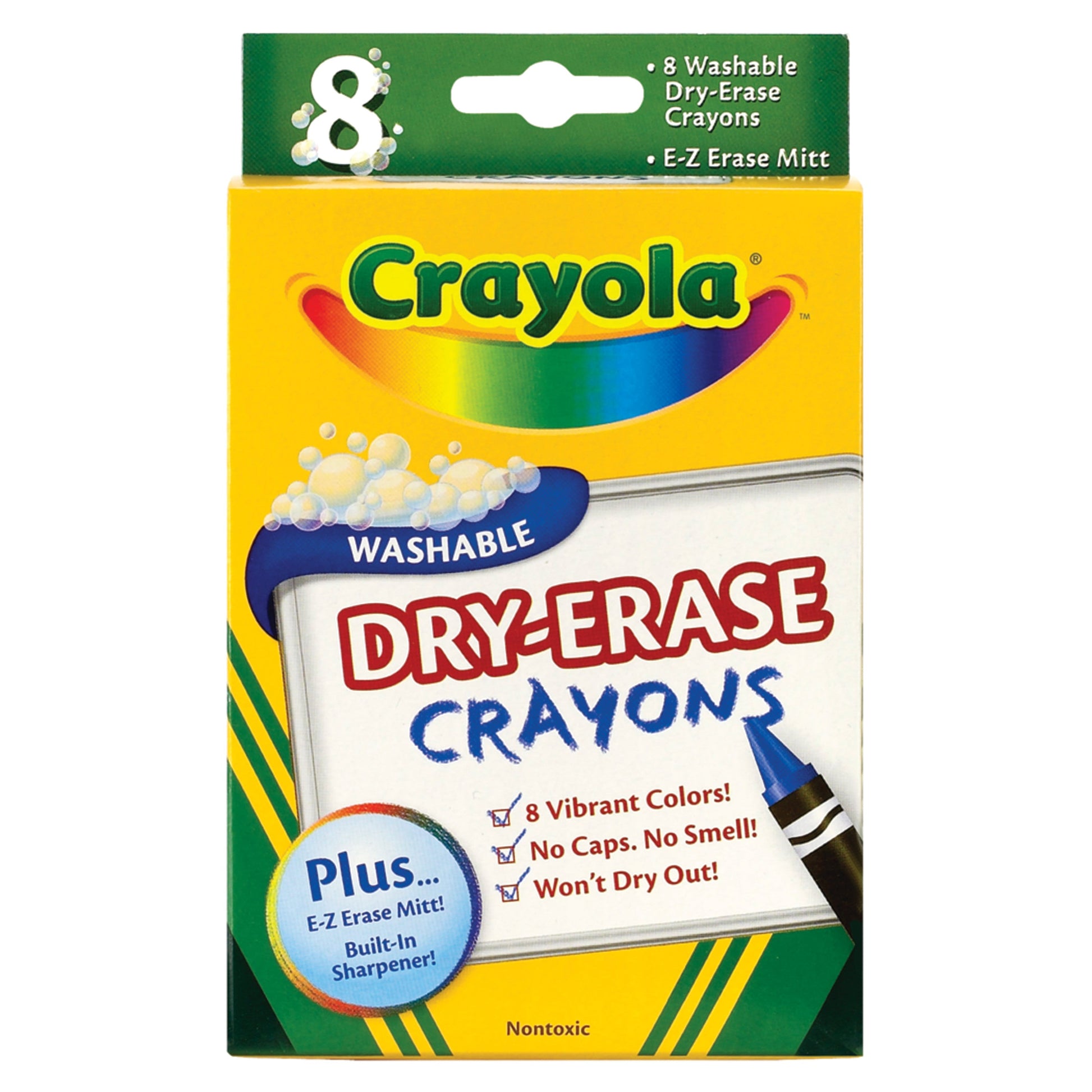 Crayola Crayon 8 Count Dry Erase; 8 Each; 6 Per Box; 4 Per Case - High Mart Wholesale