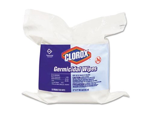 Clorox Healthcare Healthcare Germicidal Bleach Wipes; 110 Count; 2 Per Case - High Mart Wholesale