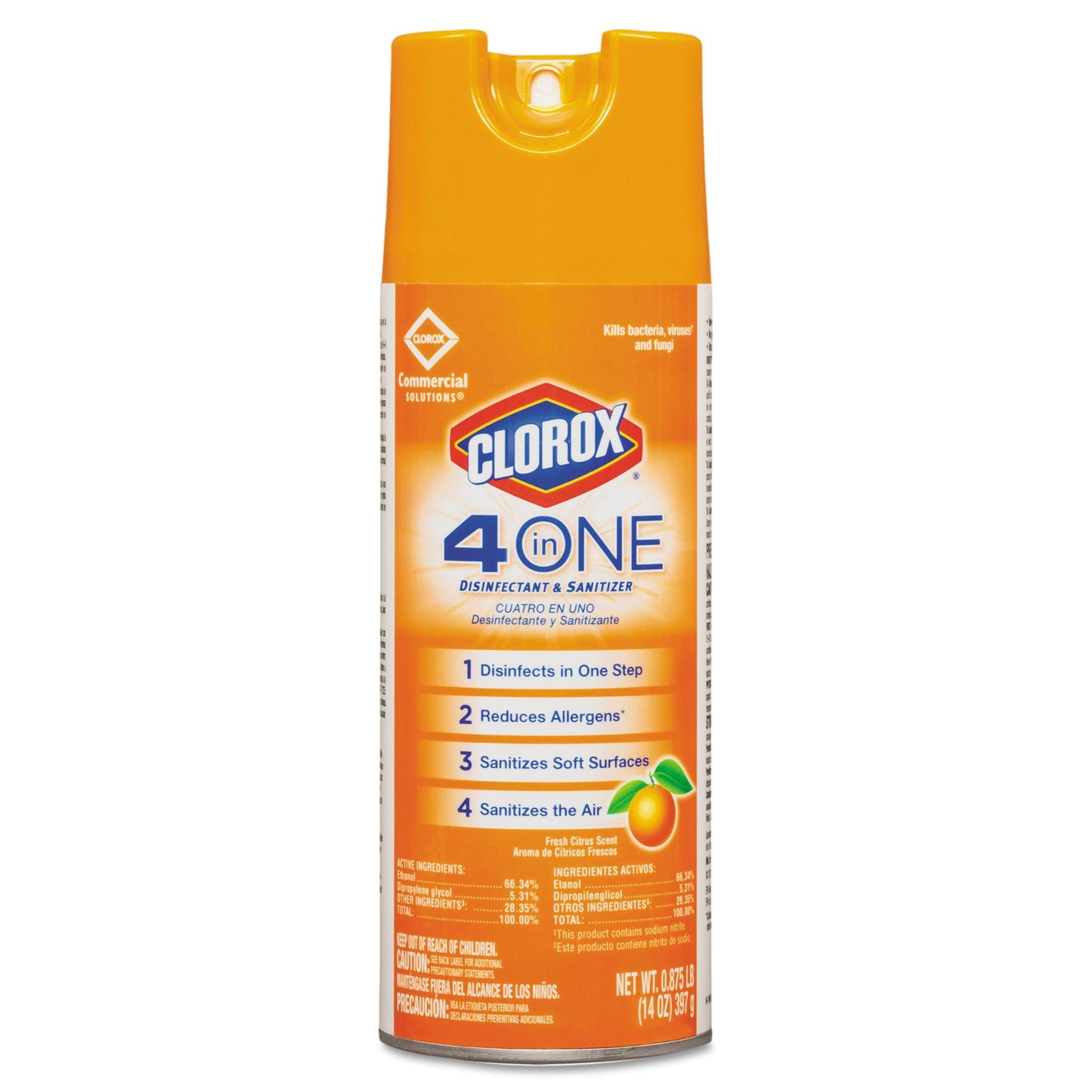 Cloroxpro 4 In 1 Commercial Solutions Disinfectant & Sanitizer; 14 Ounces; 12 Per Case - High Mart Wholesale