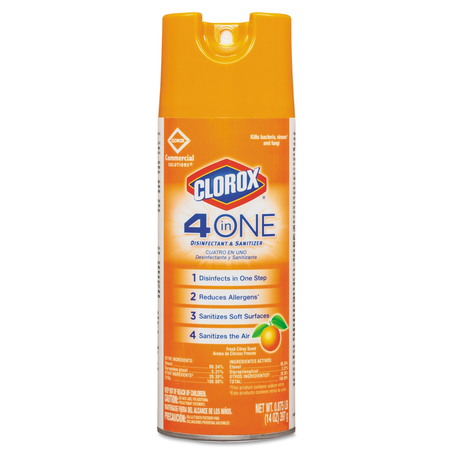 Cloroxpro 4 In 1 Commercial Solutions Disinfectant & Sanitizer; 14 Ounces; 12 Per Case - High Mart Wholesale