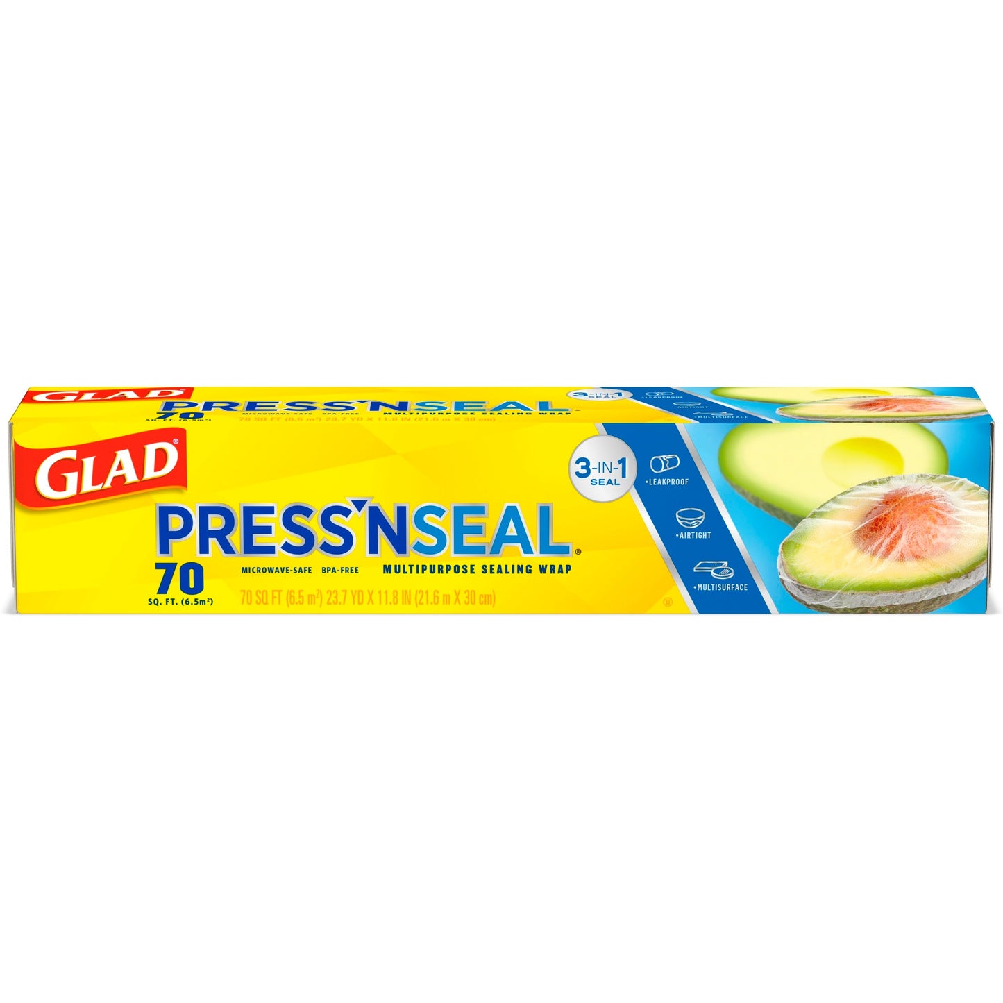 Glad Press'n Seal Food Wrap 70 Square Foot; 70 Square Foot; 12 Per Case