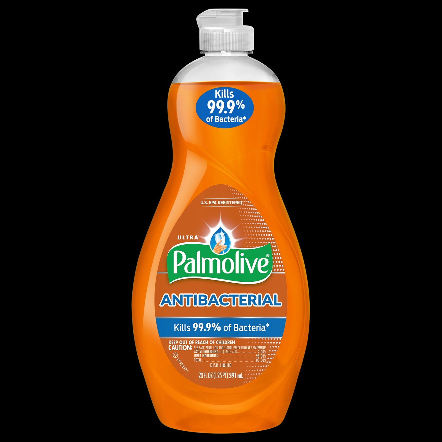 Palmolive Dish Soap Antibacterial Orange; 20 Ounces; 9 Per Case