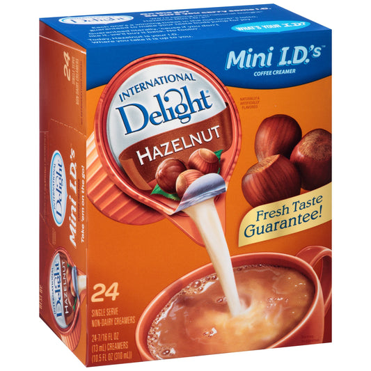 International Delight Hazelnut Creamer Single Serve; 10.5 Fluid Ounce; 6 Per Case