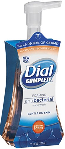 Dial Complete Original Antibacterial Foaming Hand Wash Pump; 7.5 Fluid Ounces; 8 Per Case