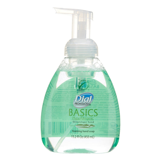 Dial Basics Foaming Hand Wash Pump; 15.2 Ounces; 4 Per Case