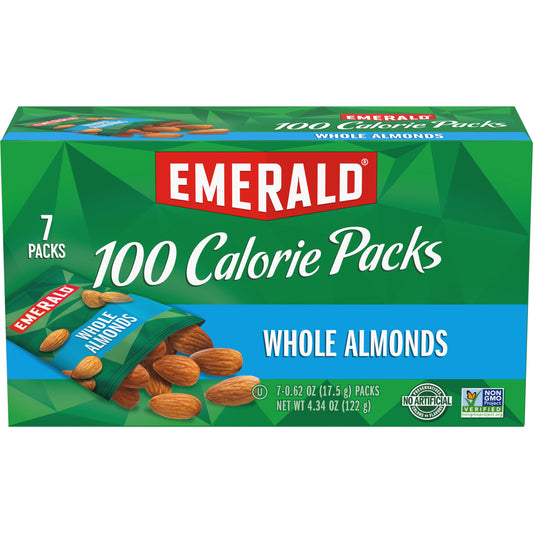 Emerald Natural Almonds 100 Calorie .63; 4.34 Ounce; 12 Per Case