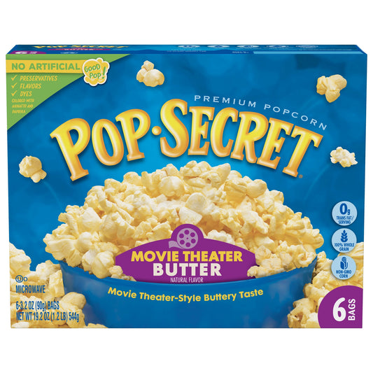 Pop Secret Pop Secret Movie Theater Butter; 19.2 Ounces; 6 Per Case