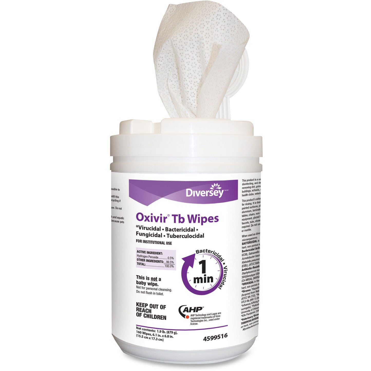 Oxivir Wipes Ahp. Cleaner & Disinfectant; 160 Each; 12 Per Case - High Mart Wholesale