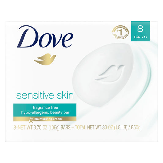 Dove Bar Soap Sensitive Skin; 30 Ounce; 9 Per Case