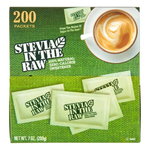 Stevia In The Raw Sugar Substitute; 200 Count; 2 Per Case - High Mart Wholesale