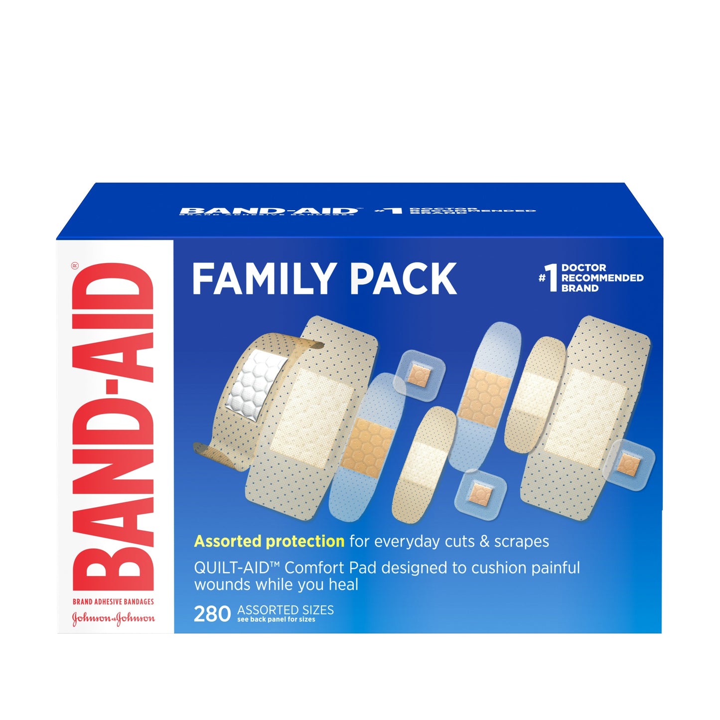 Band Aid Variety Pack Assorted; 280 Count; 18 Per Case - High Mart Wholesale