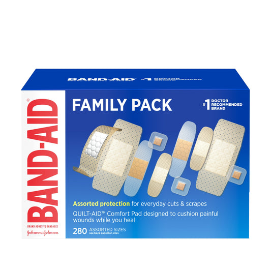 Band Aid Variety Pack Assorted; 280 Count; 18 Per Case - High Mart Wholesale