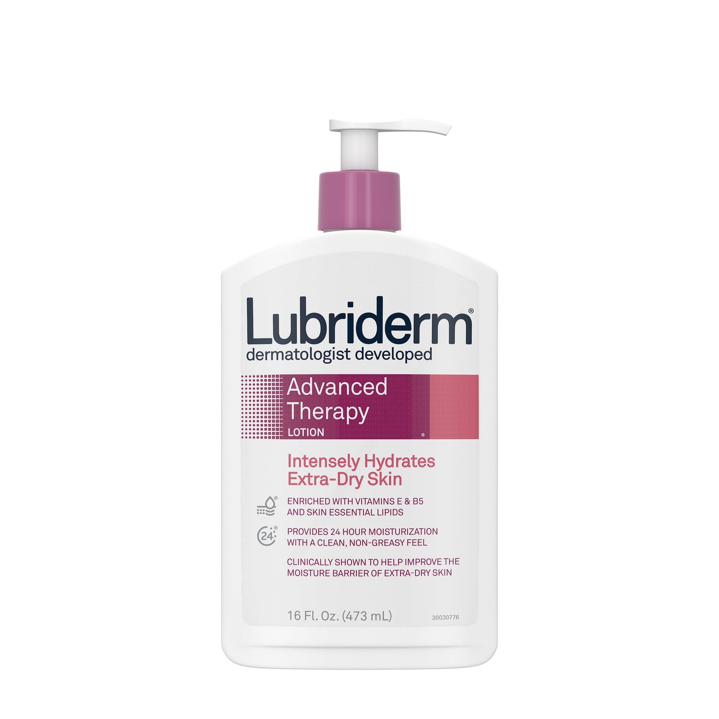 Lubriderm Lotion Advanced Therapy; 16 Fluid Ounces; 3 Per Box; 4 Per Case