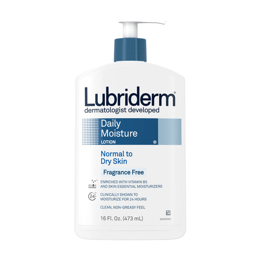 Lubriderm Daily Moisture Fragrance Free; 16 Fluid Ounce; 3 Per Box; 4 Per Case - High Mart Wholesale