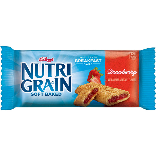 Kellogg Nutri-Grain Strawberry Cereal Bars; 1.3 Ounces; 16 Per Box; 3 Per Case