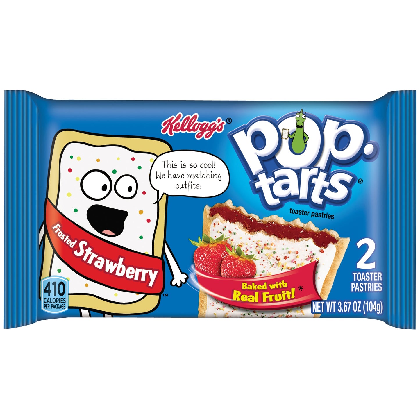 Kellogg's Pop-Tart Frosted Strawberry; 3.3 Ounces; 6 Per Box; 12 Per Case