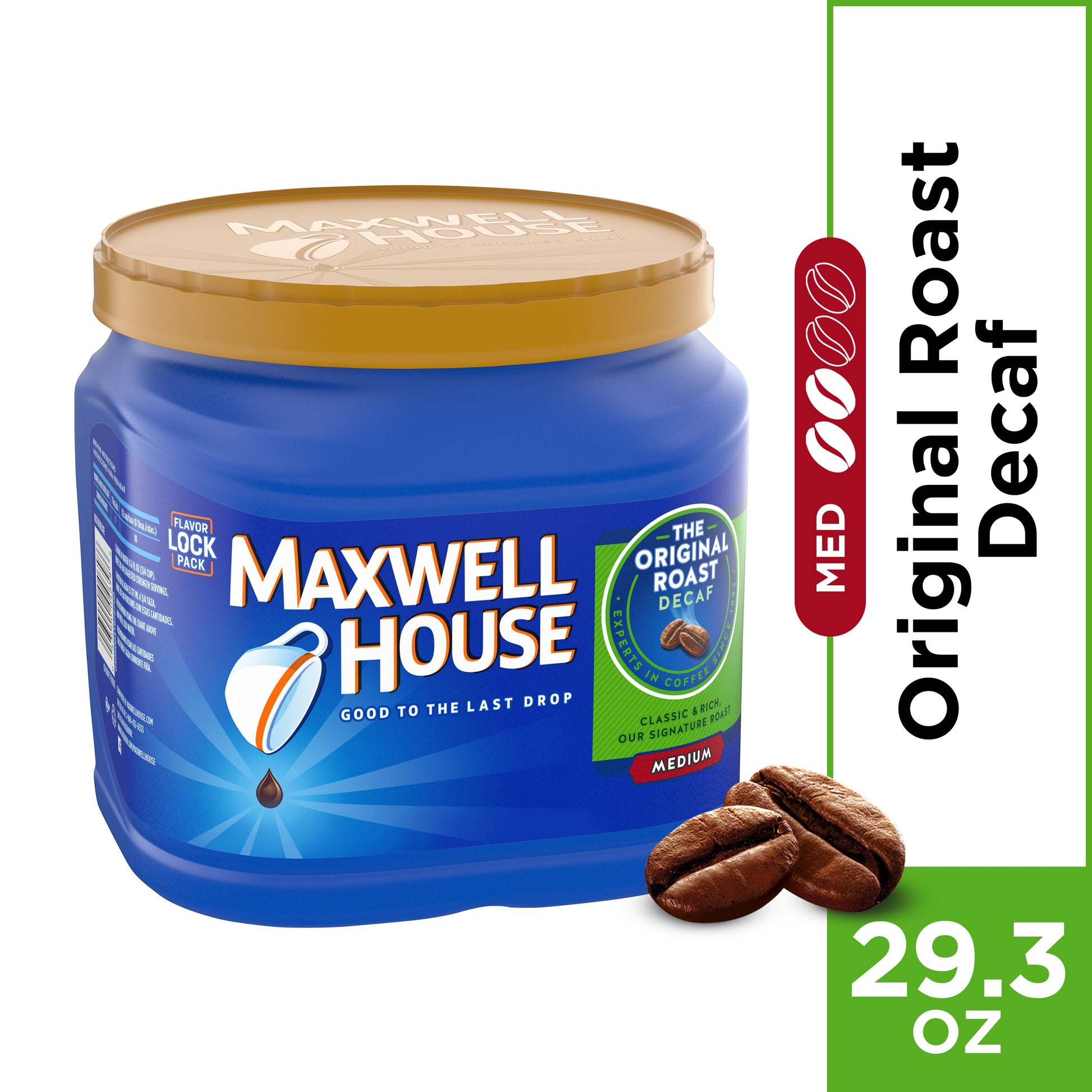 Maxwell House Decaffeinated Original Ground Coffee; 1.83 Pounds; 6 Per Case - High Mart Wholesale