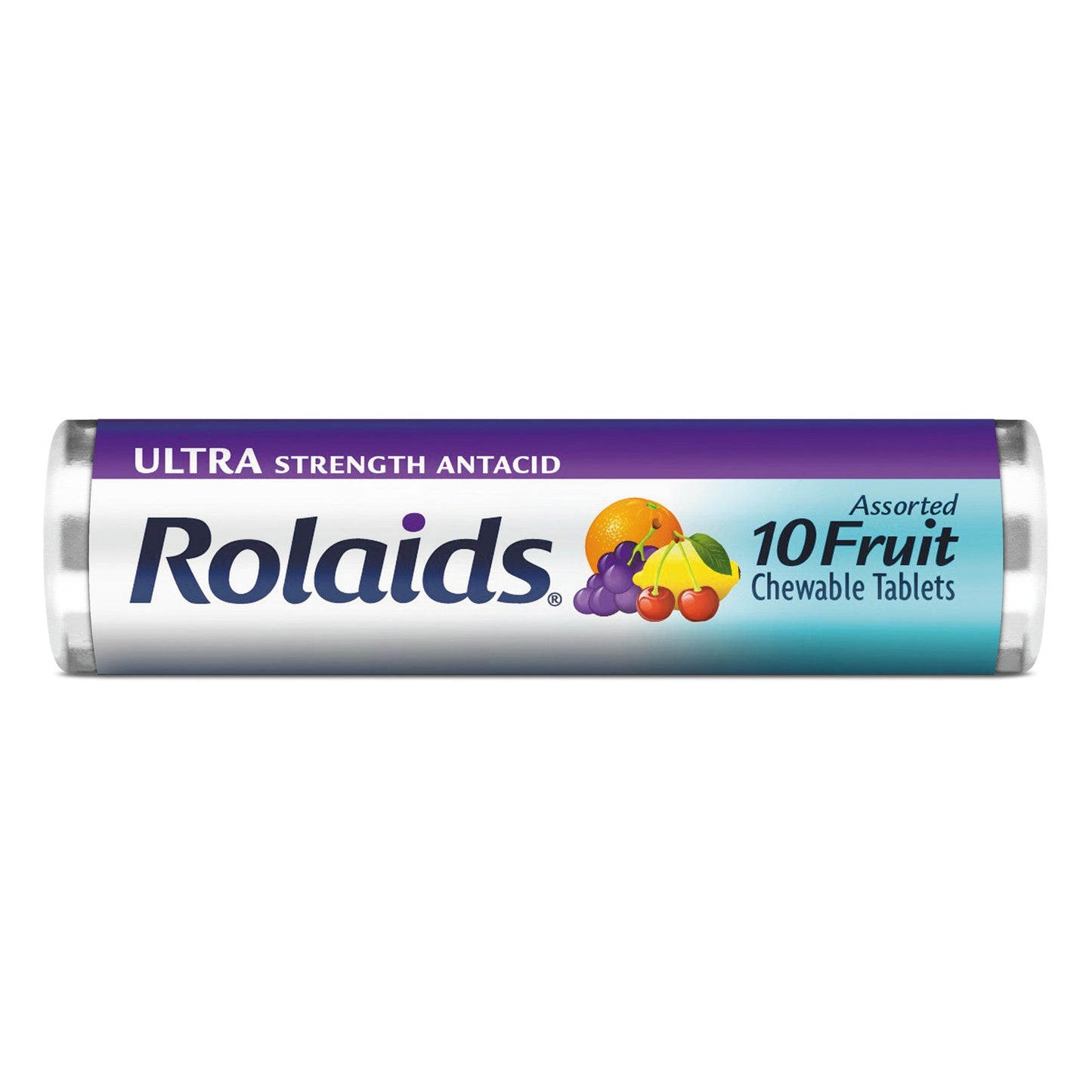 Rolaids Ultra Strength Antacid Assorted Fruit Tablet; 10 Count; 12 Per Box; 24 Per Case