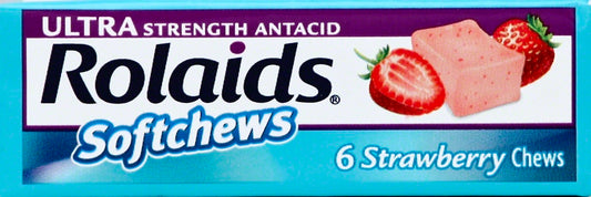 Rolaids Strawberry Soft Chew; 6 Count; 12 Per Box; 24 Per Case