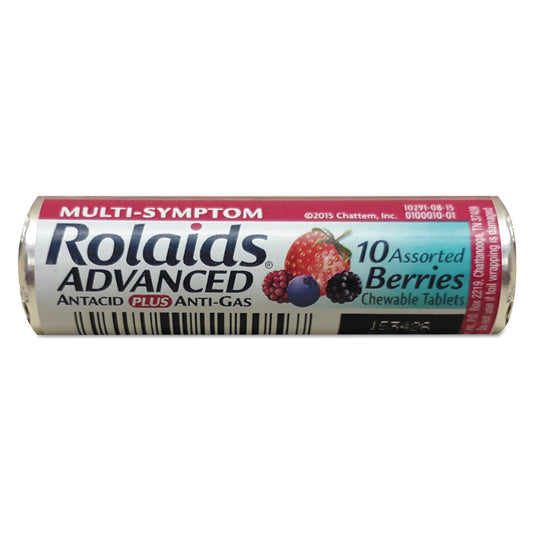 Rolaids Advanced Multi Sympton Assorted Berries; 10 Count; 12 Per Box; 24 Per Case