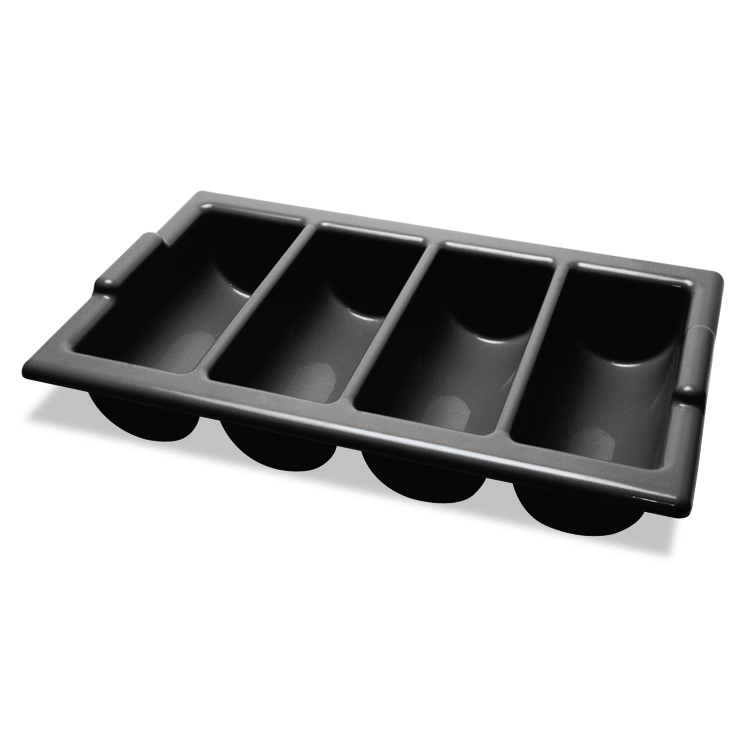 Tablecraft 4 Bin Black Cutlery Bin; 1 Each - High Mart Wholesale