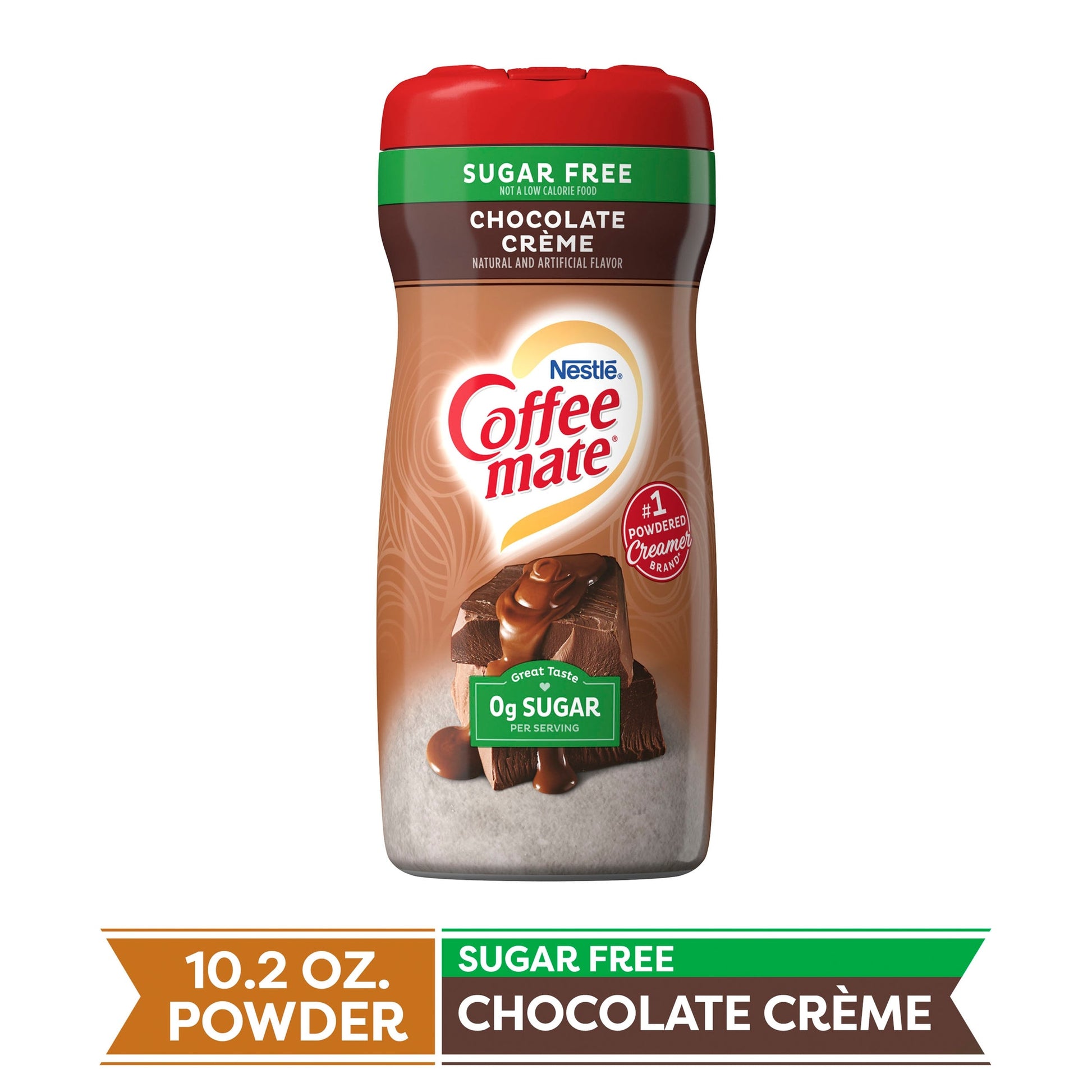 Coffee Mate Sugar Free Chocolate Crð³ñ‘Me Powder Creamer; 10.2 Ounces; 6 Per Case - High Mart Wholesale