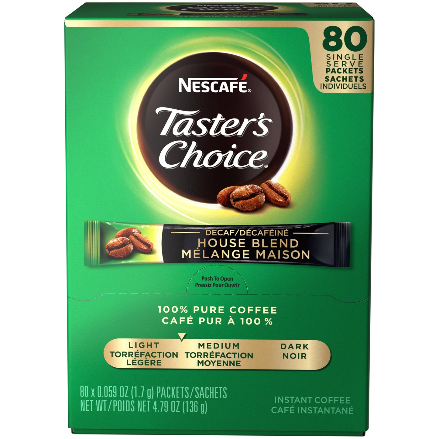 Nescafe Taster's Choice Decaf Stick Pack; 4.79 Ounces; 6 Per Case