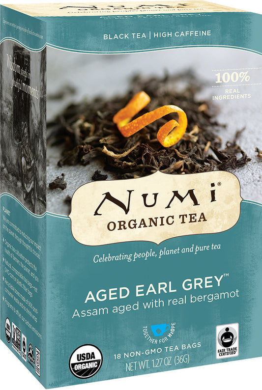 Numi Aged Earl Grey Black Tea; 18 Count; 6 Per Case - High Mart Wholesale