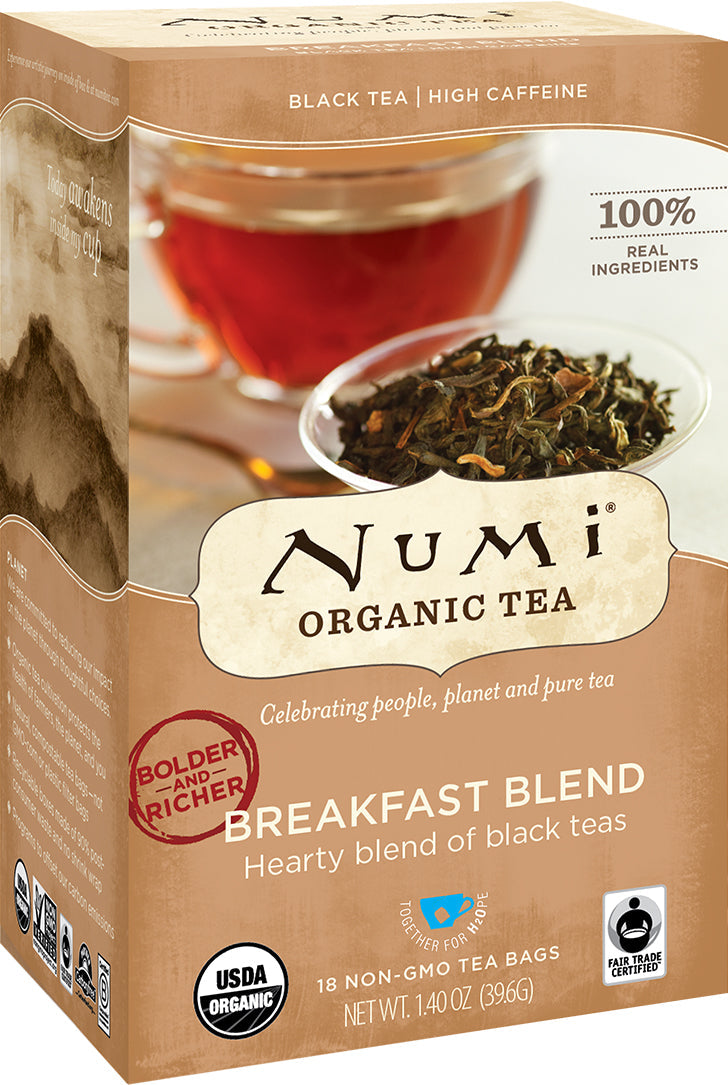 Numi Breakfast Blend Black Tea; 18 Count; 6 Per Case - High Mart Wholesale