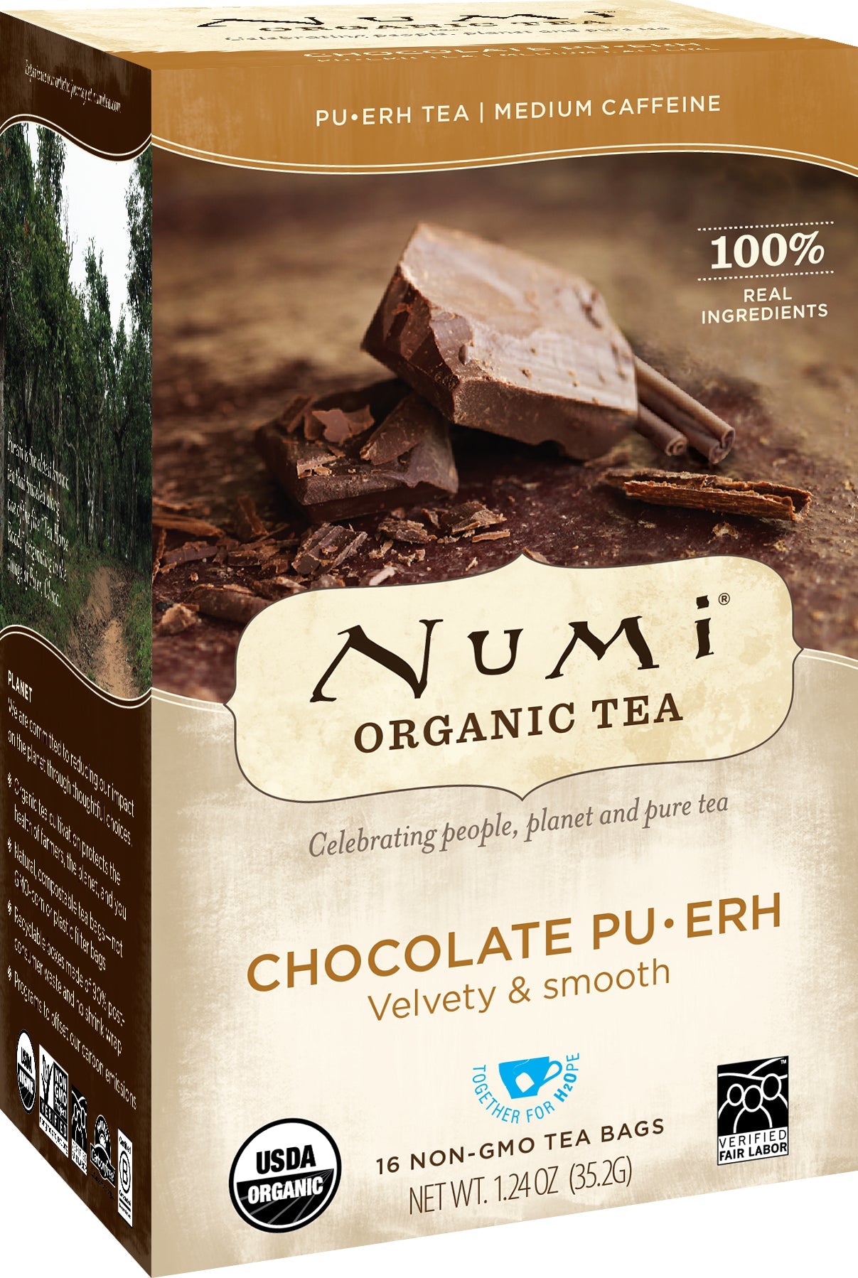 Numi Organic Tea Chocolate Pu-Reh Tea; 16 Each; 6 Per Case - High Mart Wholesale