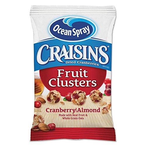 Ocean Spray Craisins Fruit Clusters Cranberry Almond; 2 Ounce; 10 Per Box; 4 Per Case
