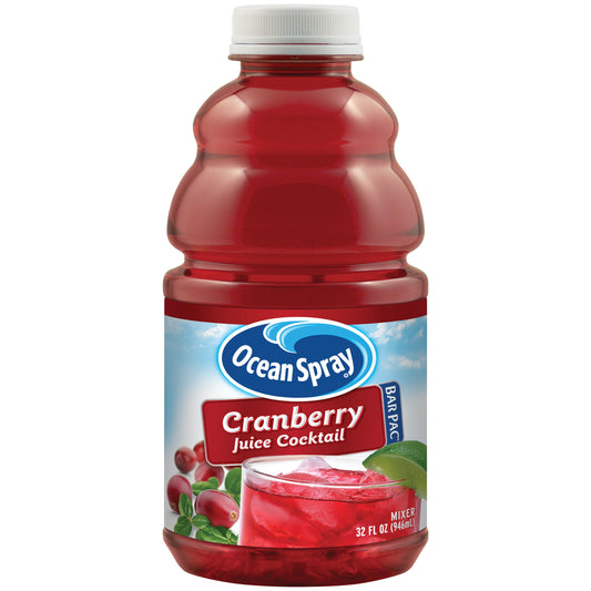Ocean Spray Bar Pac Cranberry Juice Cocktail; 32 Fluid Ounces; 12 Per Case