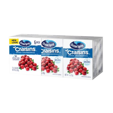 Ocean Spray Sweetened Dried Cranberry Original Brick Pack; 6 Ounce; 12 Per Case