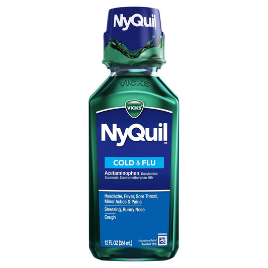 Vicks Nyquil Liquid Original; 12 Fluid Ounce; 6 Per Box; 2 Per Case