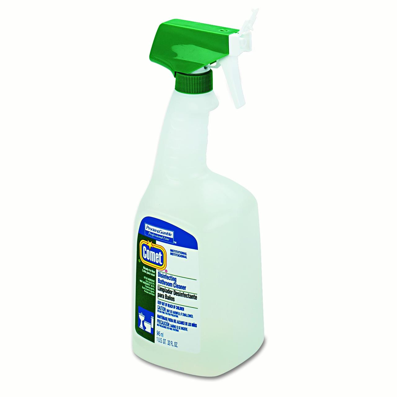 Comet Professional Bath Disinfecting-Sanitizing Spray Cleaner Rtu Bottle; 32 Ounce; 8 Per Case