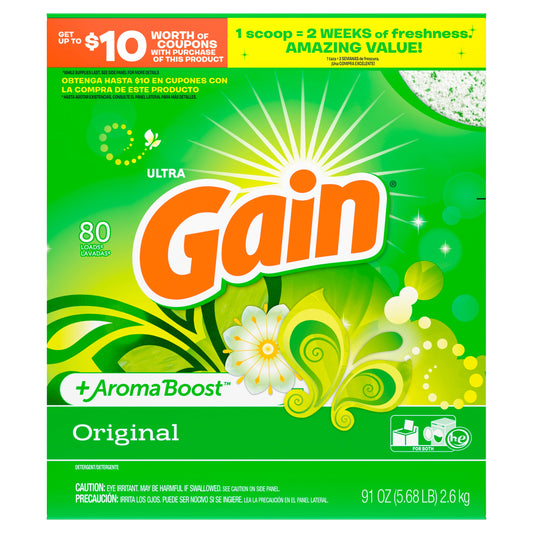 Gain Gain Powder Ultra Original 80 Load; 5.68 Pound; 3 Per Case