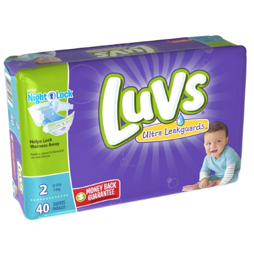 Luvs Diapers Jumbo Pack - Size 2; 40 Count; 2 Per Case