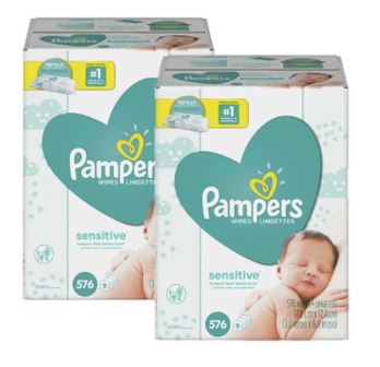 Pampers Sensitive Baby Wipes; 576 Count; 1 Per Case