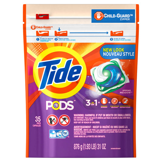 Tide Tide Liquid Pods Spring Meadow; 35 Count; 4 Per Case