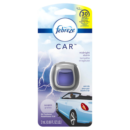 Febreze Car Midnight Storm Air Freshener; 2 Milliliter; 8 Per Case