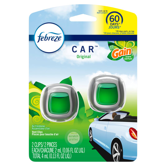 Swiffer Freshener Car Gain Scent; 0.13 Fluid Ounces; 8 Per Case